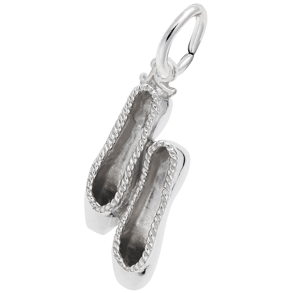 Small Ballet Slippers Charm - Perfect Gift for Dance Lovers 8286