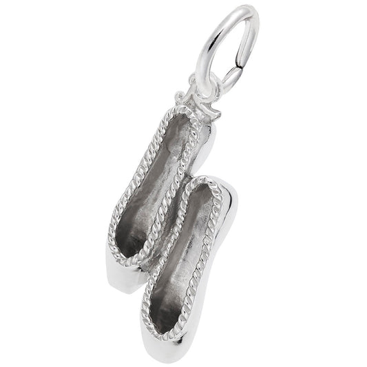 Small Ballet Slippers Charm - Perfect Gift for Dance Lovers 8286