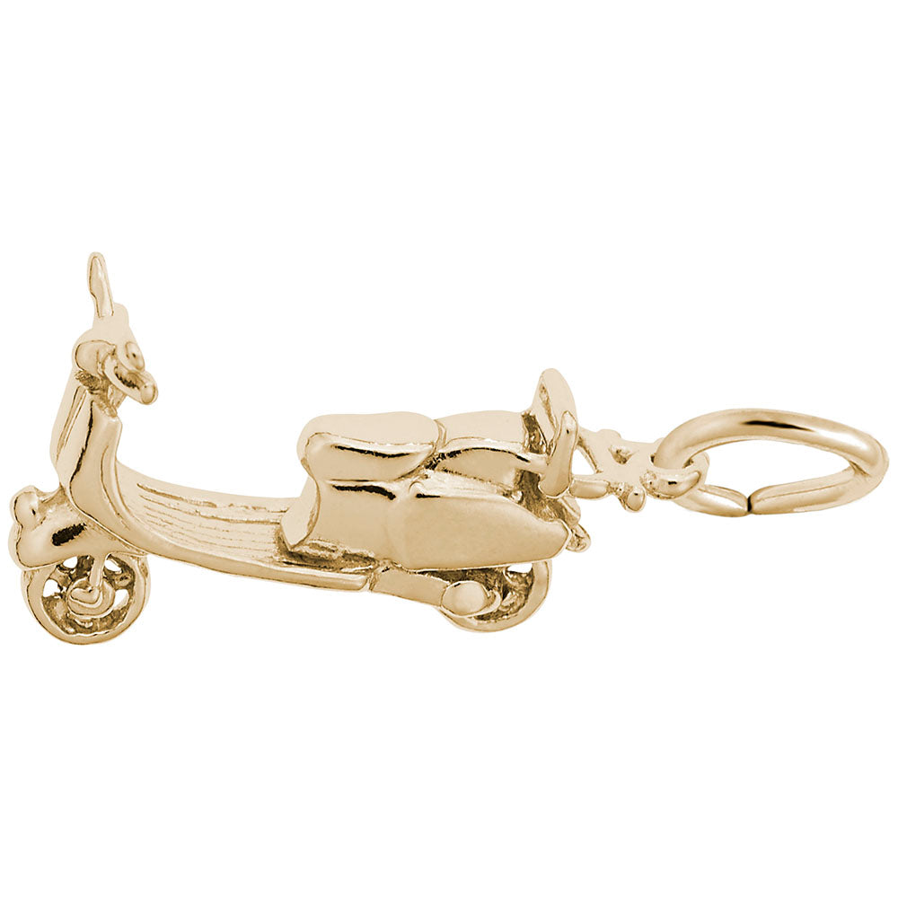Travel Moped Scooter Charm - International Adventure Jewelry 8291