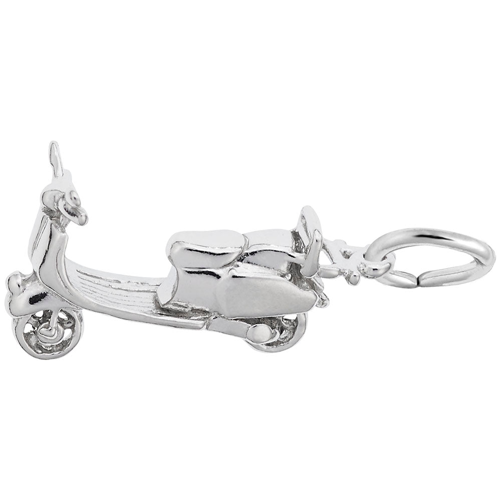 Travel Moped Scooter Charm - International Adventure Jewelry 8291