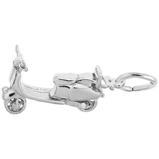 Travel Moped Scooter Charm - International Adventure Jewelry 8291