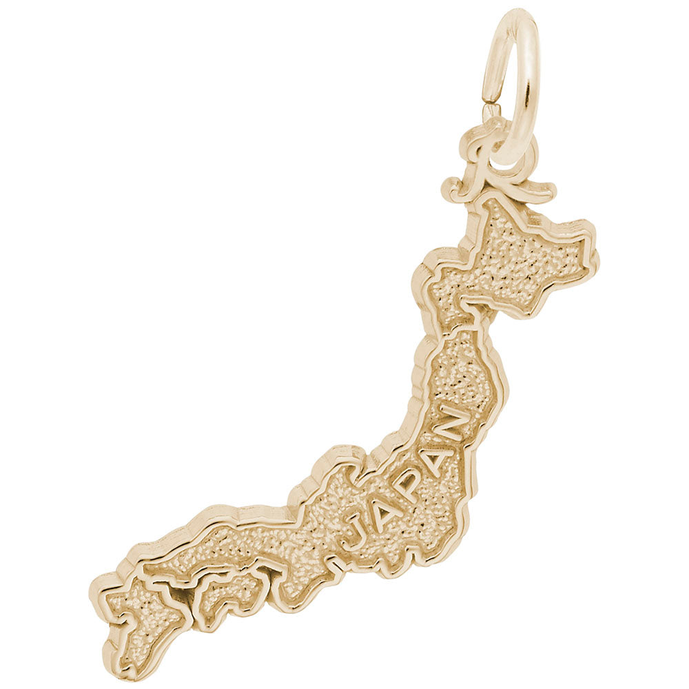 Japan Map Charm - Travel Souvenir Jewelry for Adventurers 8304
