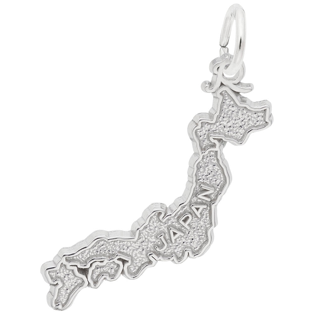 Japan Map Charm - Travel Souvenir Jewelry for Adventurers 8304