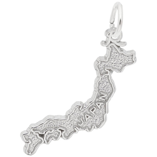 Japan Map Charm - Travel Souvenir Jewelry for Adventurers 8304