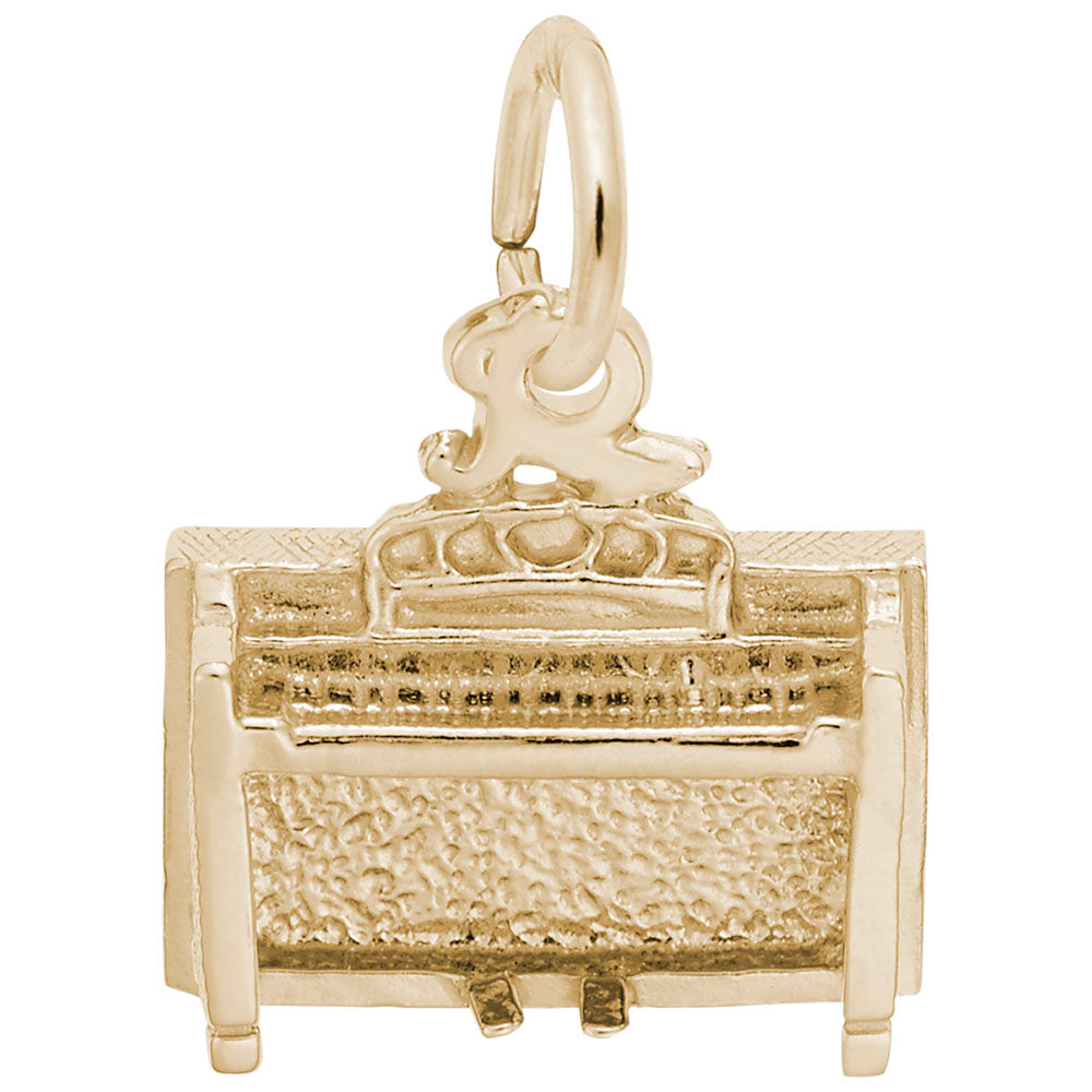 Spinet Charm for Music Lovers - Elegant Musical Instrument Jewelry 8314