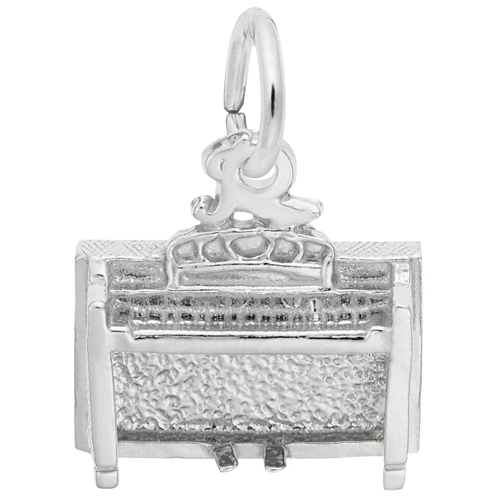 Spinet Charm for Music Lovers - Elegant Musical Instrument Jewelry 8314