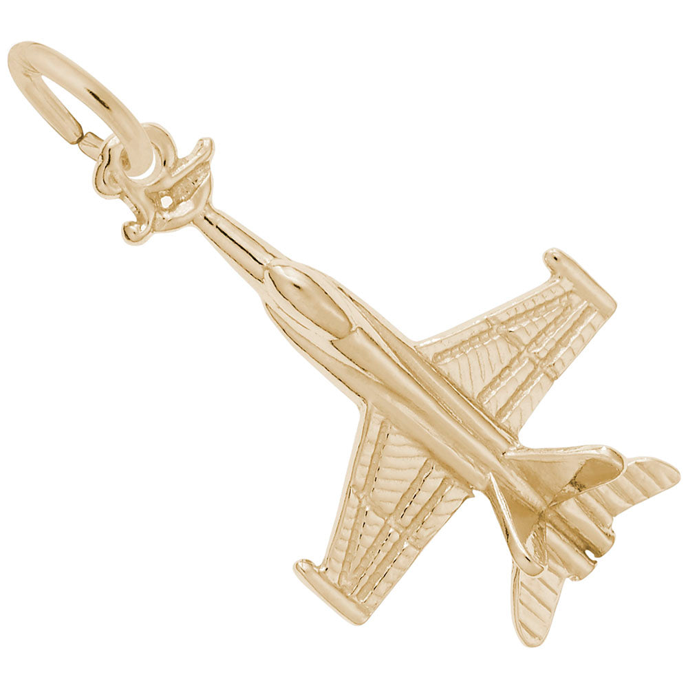 Fighter Jet Charm - Aviation Jewelry for Airplane Enthusiasts 8315