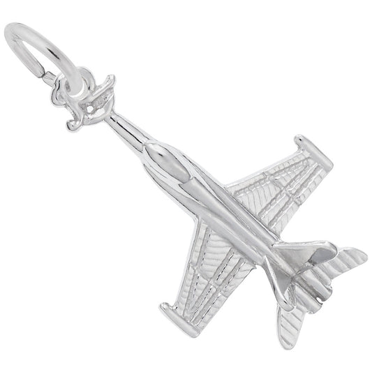 Fighter Jet Charm - Aviation Jewelry for Airplane Enthusiasts 8315