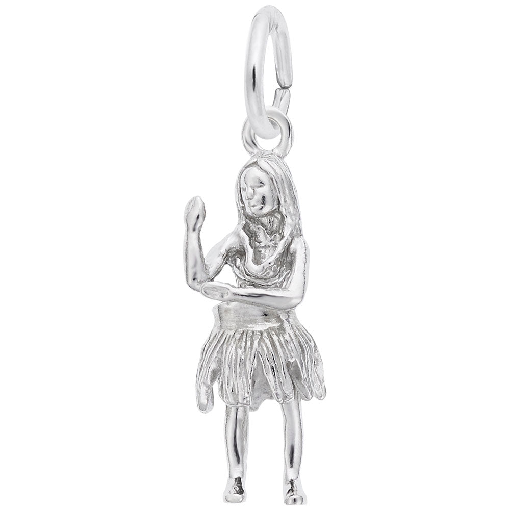 Elegant Hula Dancer Charm for Dance Lovers - Rembrandt Charms 8316