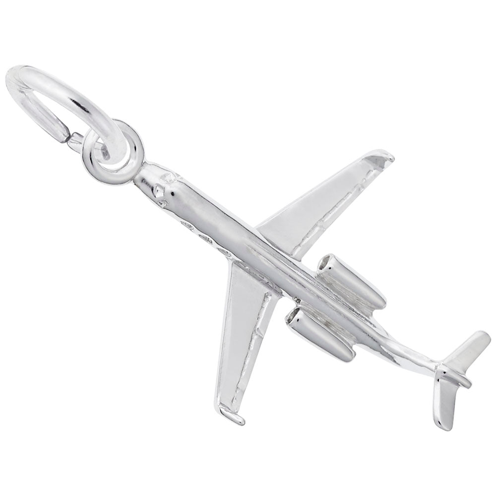 Small Airplane Charm for Bracelets - Travel Jewelry Accessory 8322