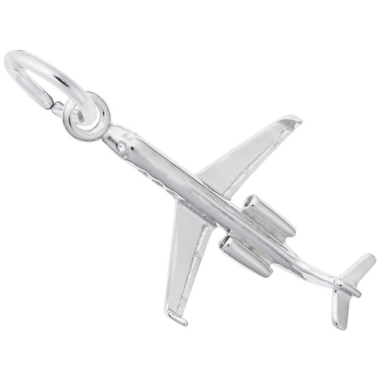 Small Airplane Charm for Bracelets - Travel Jewelry Accessory 8322
