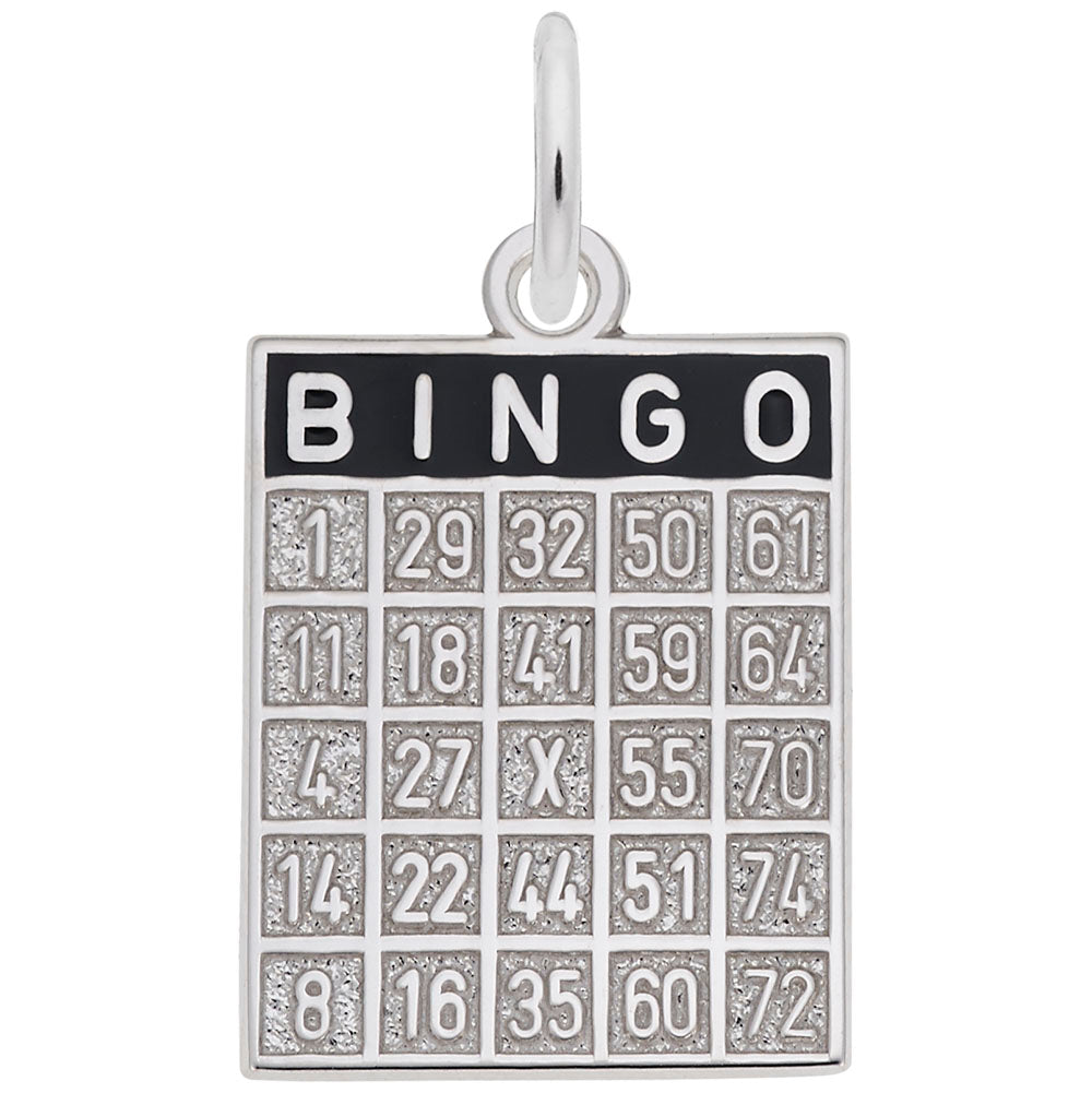 Good Luck Bingo Card Charm for Gamers - Rembrandt Charms 8323