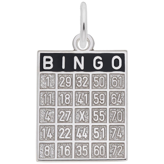 Good Luck Bingo Card Charm for Gamers - Rembrandt Charms 8323