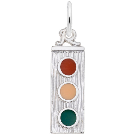 Traffic Light Charm for Bracelets - Unique Transportation Jewelry 8325