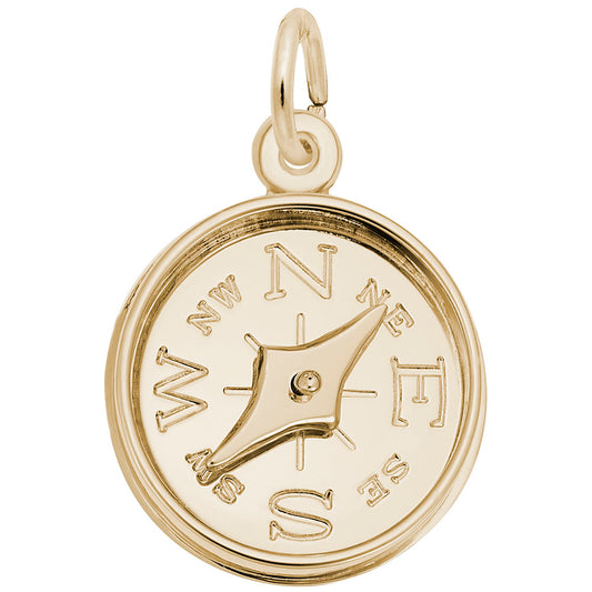 Compass with Needle Charm for Travel Lovers - Adventure Awaits! 8327