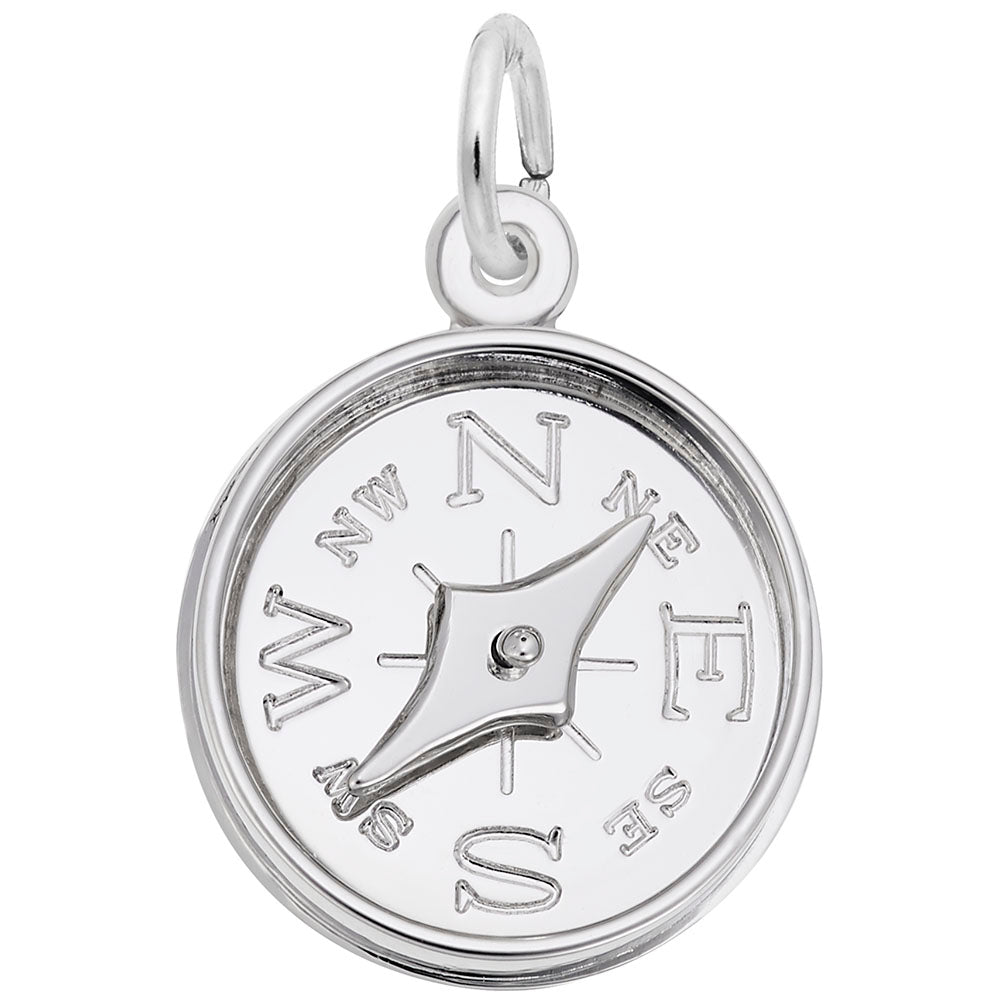 Compass with Needle Charm for Travel Lovers - Adventure Awaits! 8327