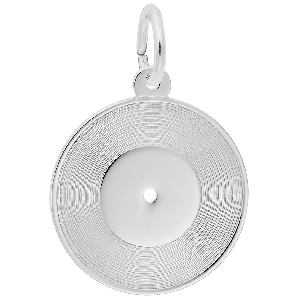 Customizable Record Charm for Awards - Personalized Keepsake 8329