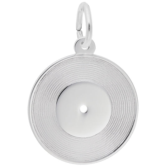 Customizable Record Charm for Awards - Personalized Keepsake 8329