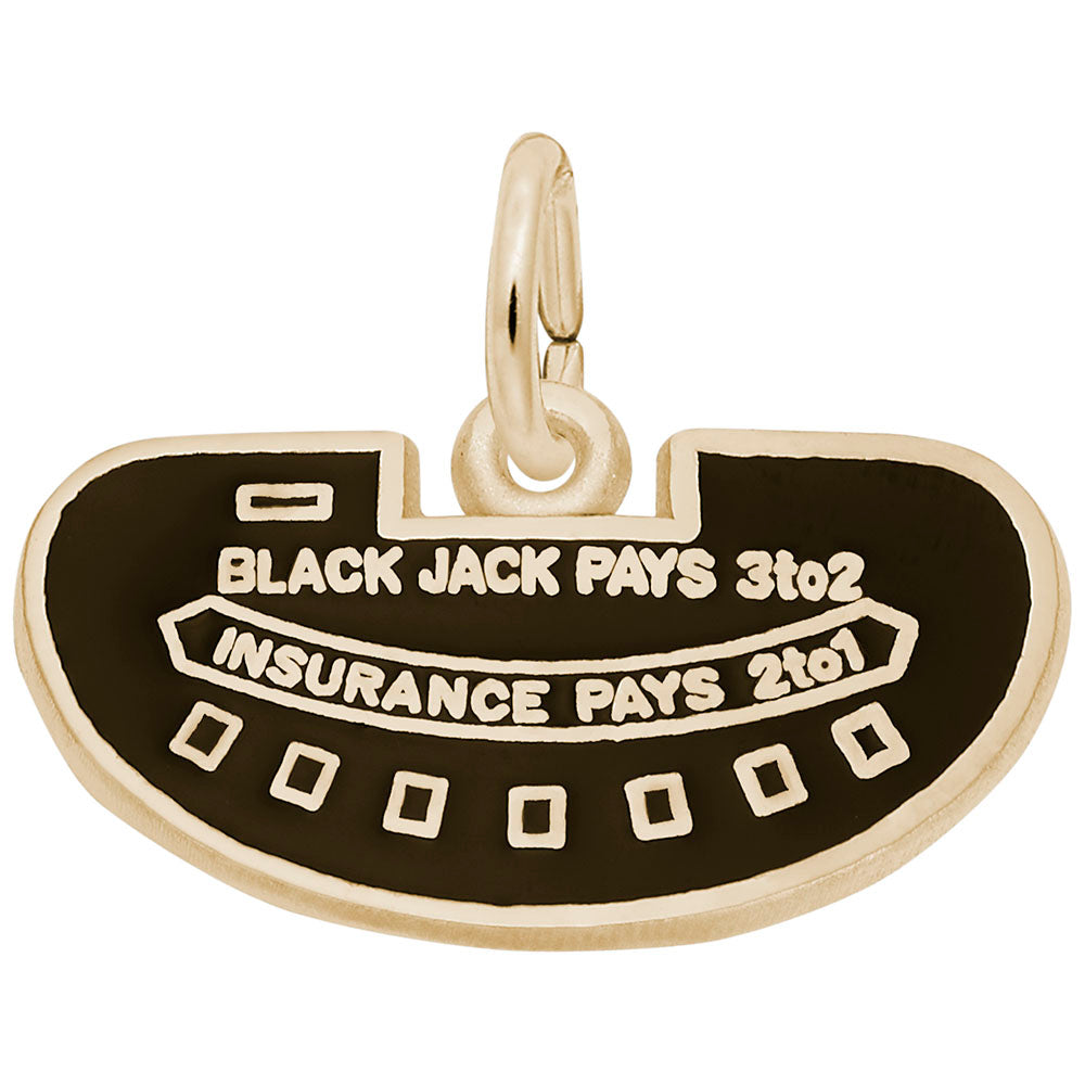 Blackjack Table Charm - Lucky Gaming Accessory for Gamblers 8333