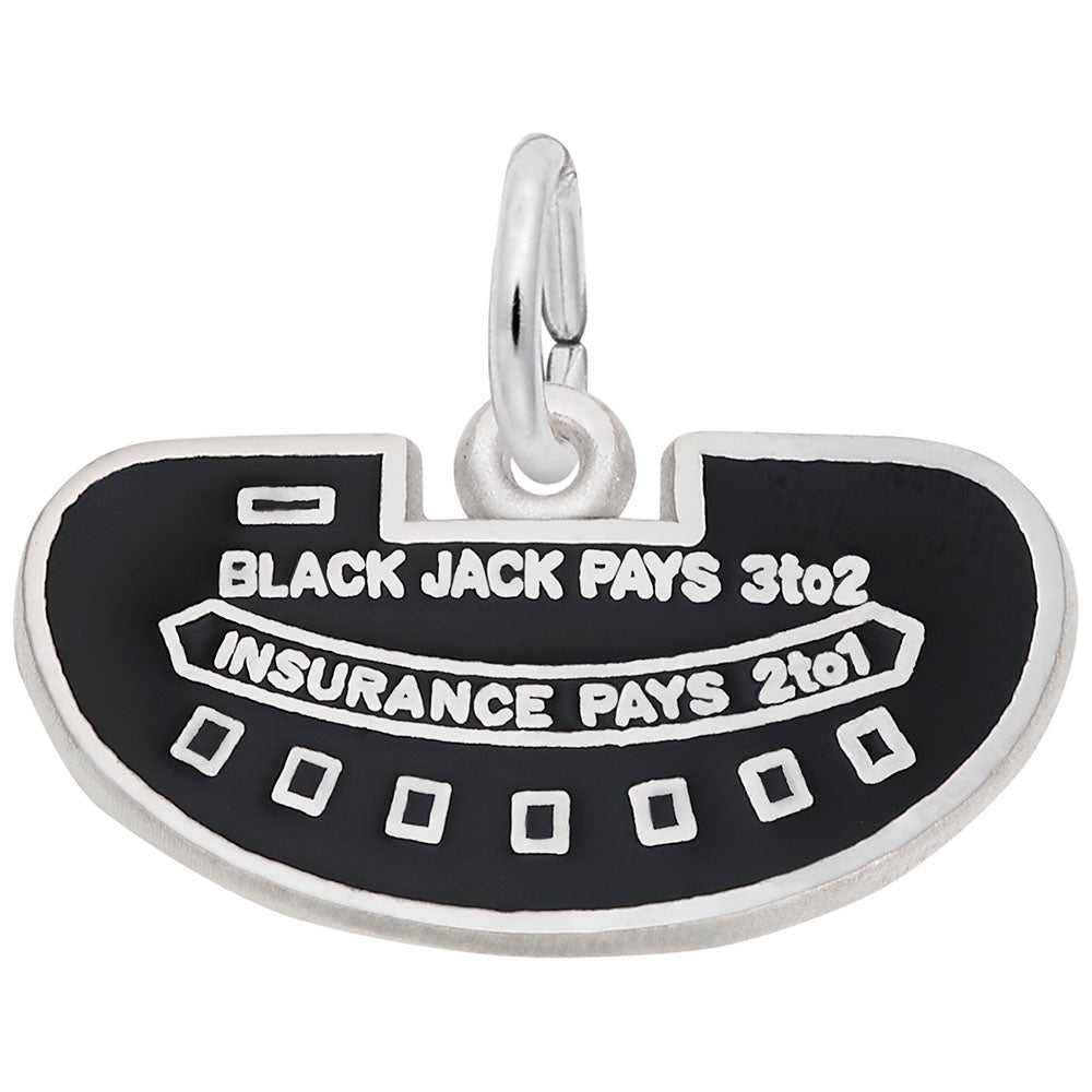 Blackjack Table Charm - Lucky Gaming Accessory for Gamblers 8333