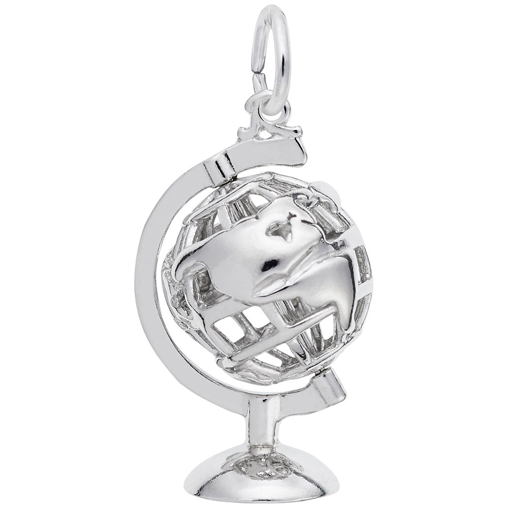 International Base Globe Charm for Travel Lovers - Rembrandt 8334