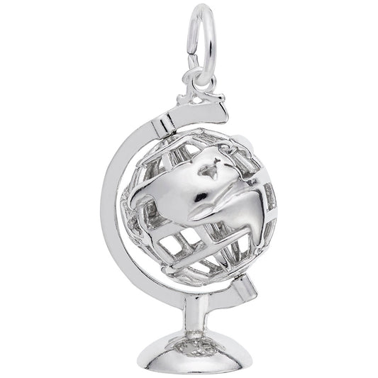 International Base Globe Charm for Travel Lovers - Rembrandt 8334