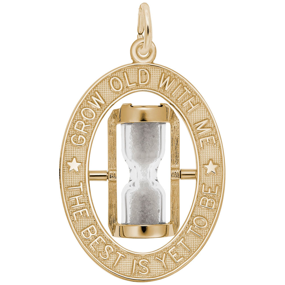 The Best Is Yet to Be Hourglass Charm for Friendship & Family 8345