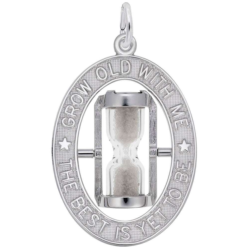 The Best Is Yet to Be Hourglass Charm for Friendship & Family 8345