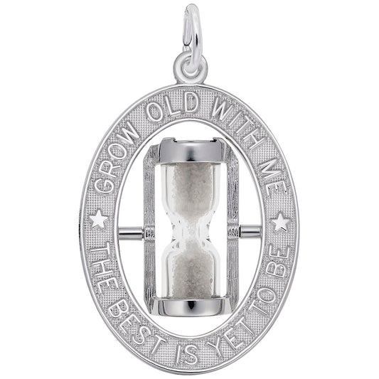 The Best Is Yet to Be Hourglass Charm for Friendship & Family 8345