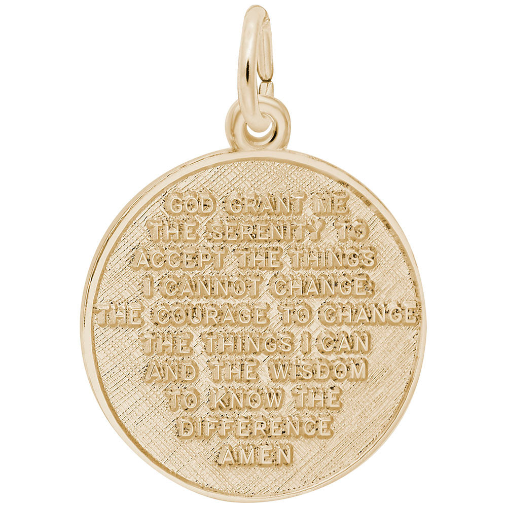 Serenity Prayer Charm - Faith Symbol for Spiritual Connection 8348