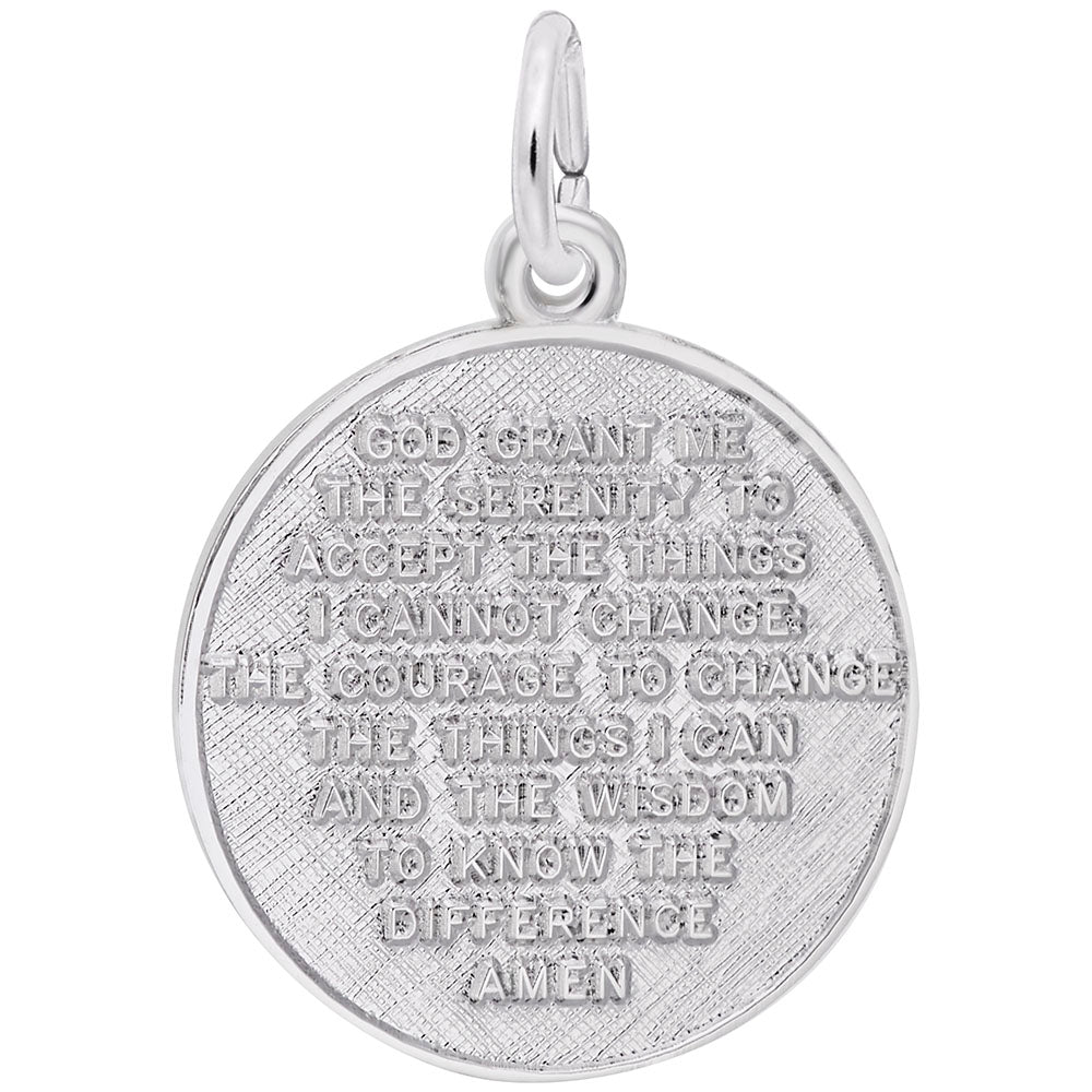 Serenity Prayer Charm - Faith Symbol for Spiritual Connection 8348