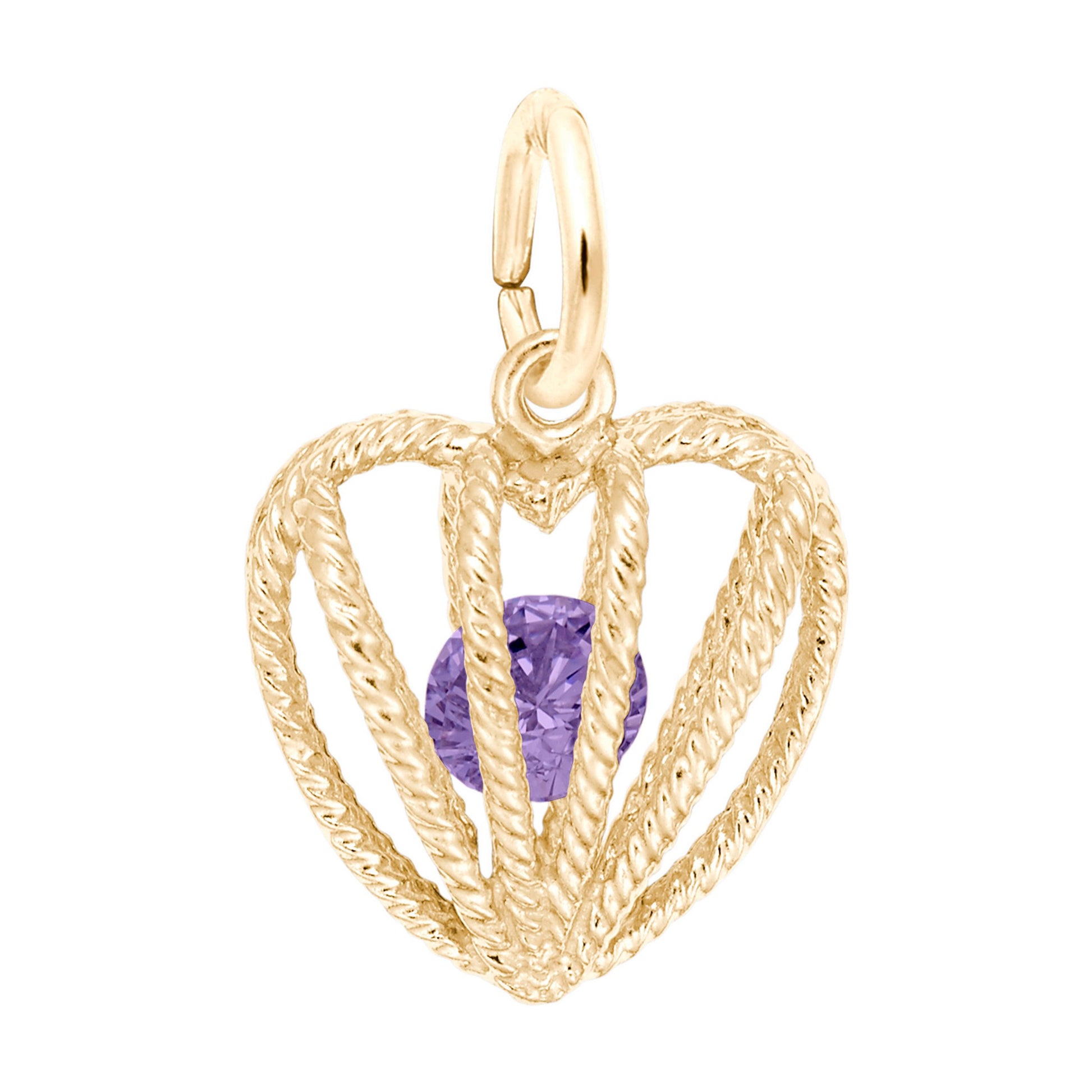 Embraced with Love February Birthstone Charm for Baby Gifts 8350-002