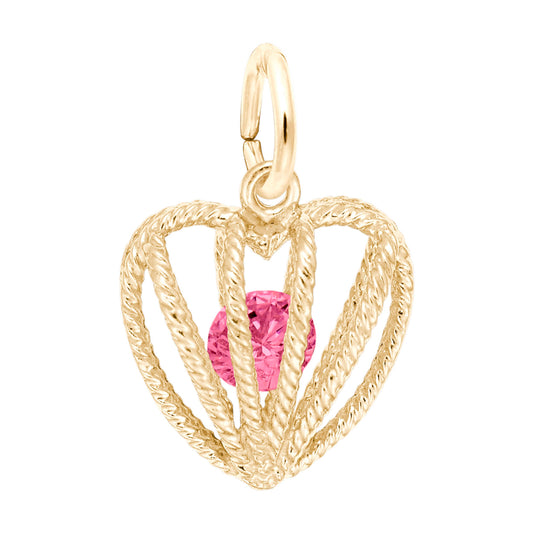 Embraced with Love July Birthstone Charm for Family & Friends 8350-007