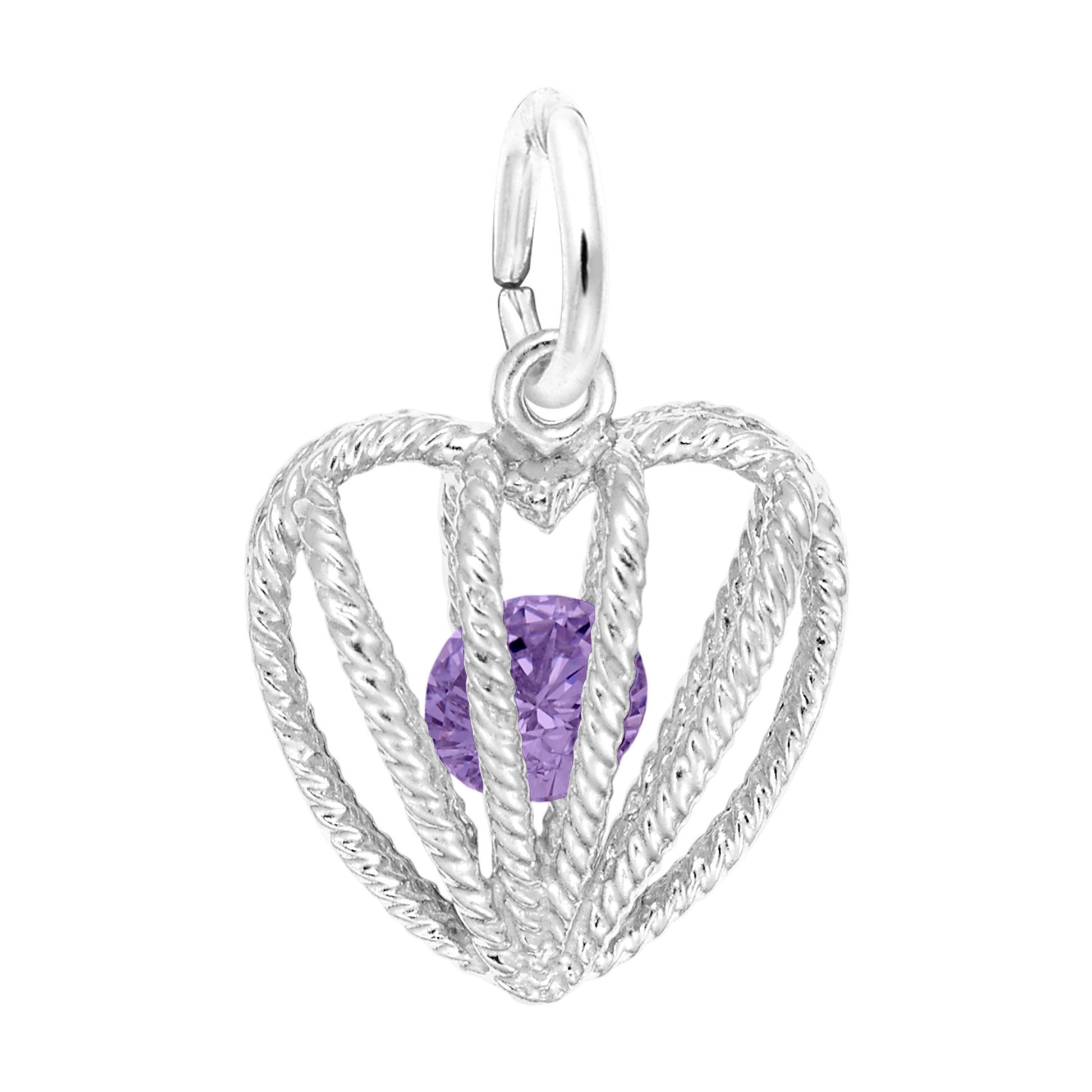 Embraced with Love February Birthstone Charm for Baby Gifts 8350-002