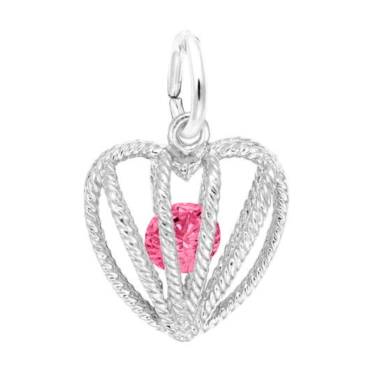 Embraced with Love July Birthstone Charm for Family & Friends 8350-007