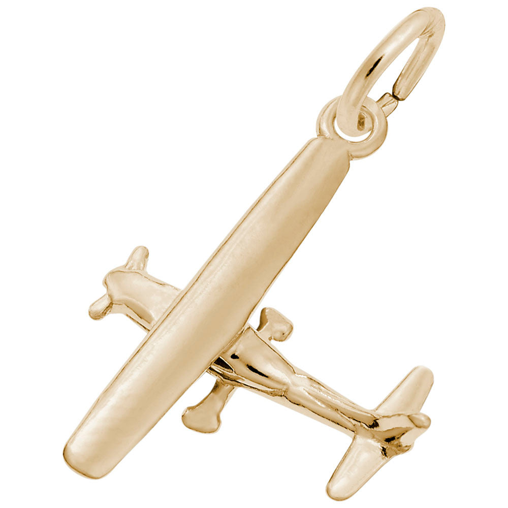 Single Engine Airplane Charm - Perfect for Aviation Enthusiasts 8351
