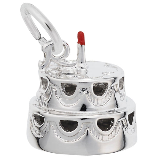 Hollow Two-Tier Cake with Candle Charm for Birthday Celebrations 8352