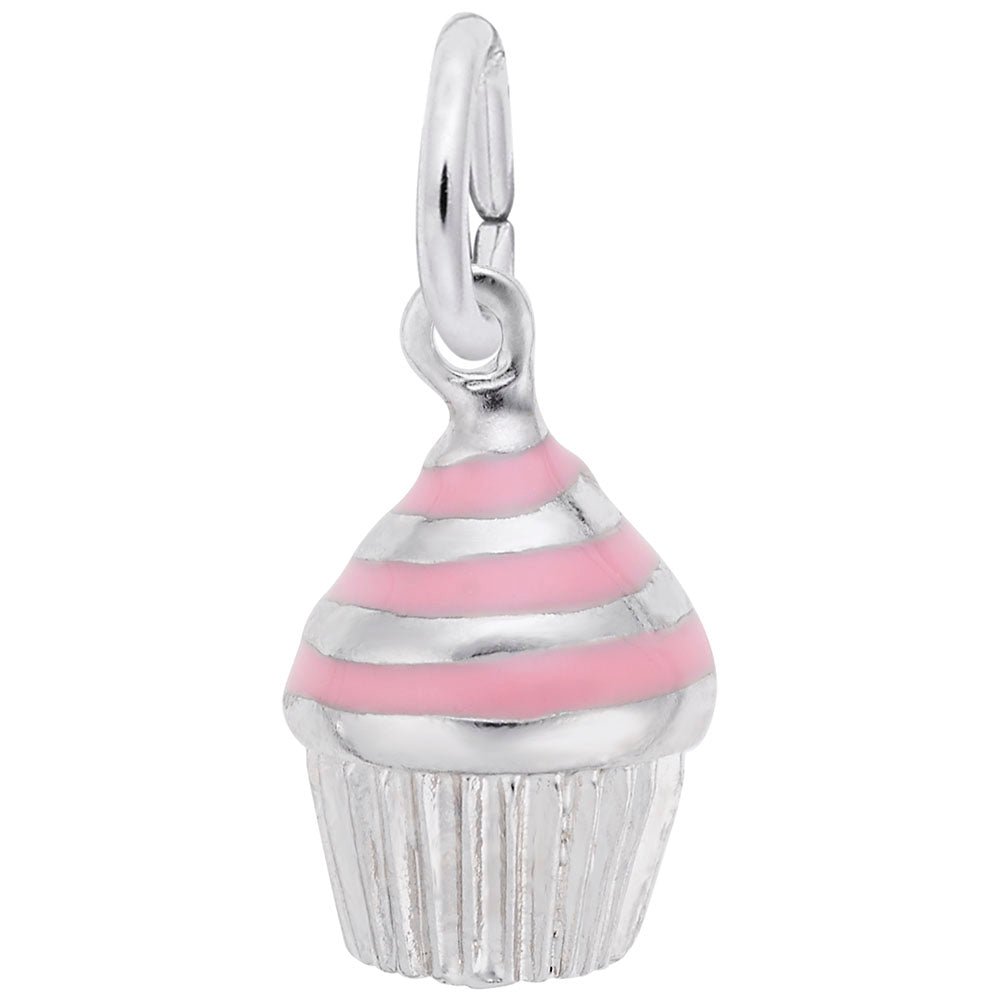 Swirl Cupcake Charm for Birthday Celebrations - Rembrandt Charms 8368