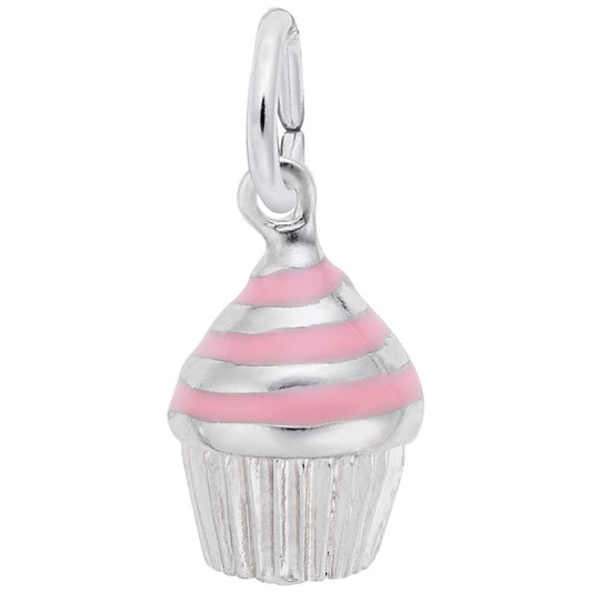 Swirl Cupcake Charm for Birthday Celebrations - Rembrandt Charms 8368