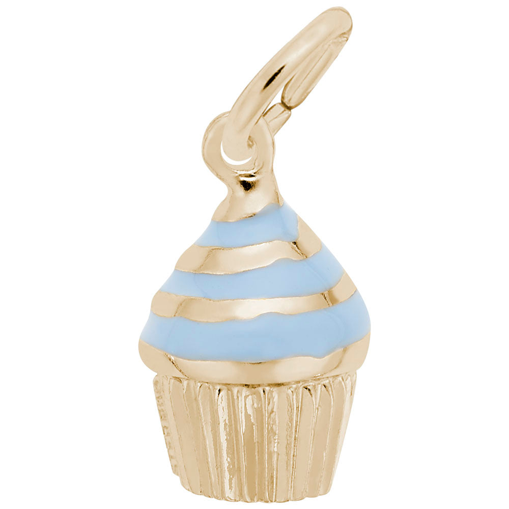Swirl Cupcake Charm for Birthday Celebrations - Rembrandt Charms 8369