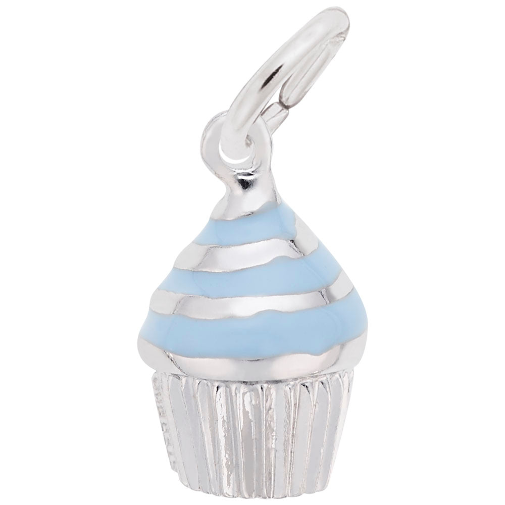 Swirl Cupcake Charm for Birthday Celebrations - Rembrandt Charms 8369