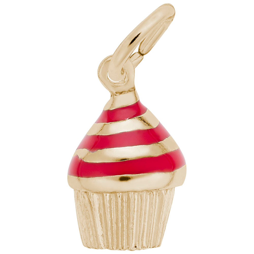 Swirl Cupcake Charm for Birthday Celebrations - Rembrandt Charms 8370