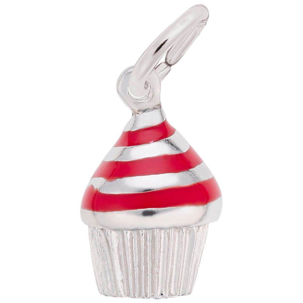 Swirl Cupcake Charm for Birthday Celebrations - Rembrandt Charms 8370