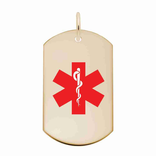 Personalized Medical Dog Tag - Custom Engravable Pet ID Tag 8399-073