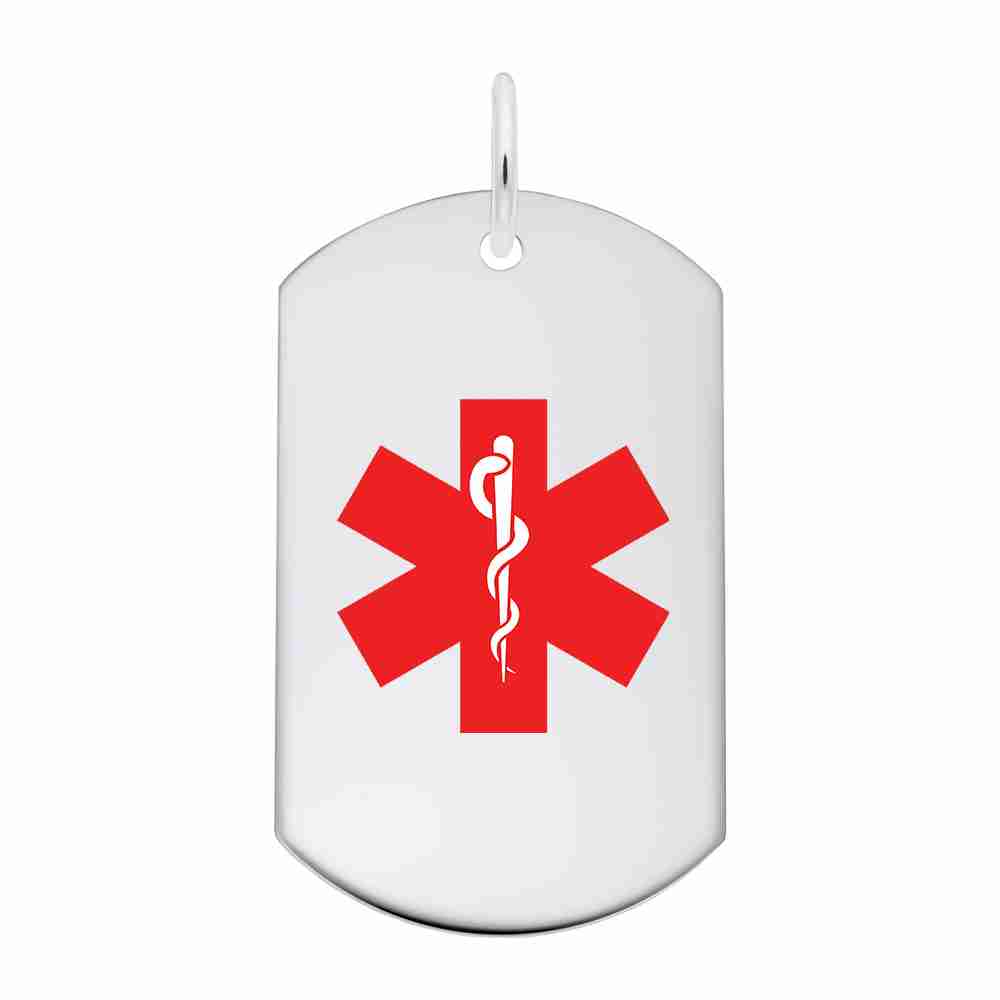 Personalized Medical Dog Tag - Custom Engravable Pet ID Tag 8399-073
