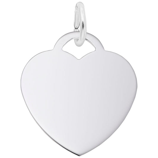 Medium Heart Charm - 50 Series Disc Silhouette for Jewelry 8421-050