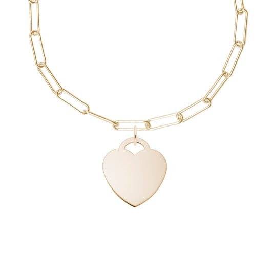 Large Heart Necklace Set