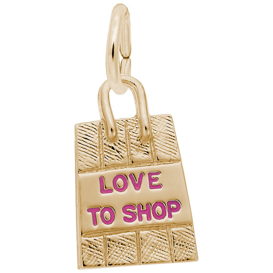 Love to Shop Bag Charm - Stylish Travel Accessory for Fashionistas 8425