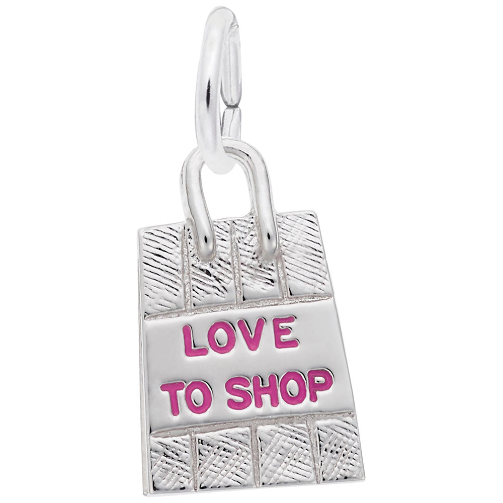 Love to Shop Bag Charm - Stylish Travel Accessory for Fashionistas 8425