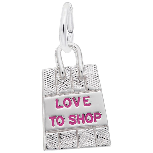 Love to Shop Bag Charm - Stylish Travel Accessory for Fashionistas 8425